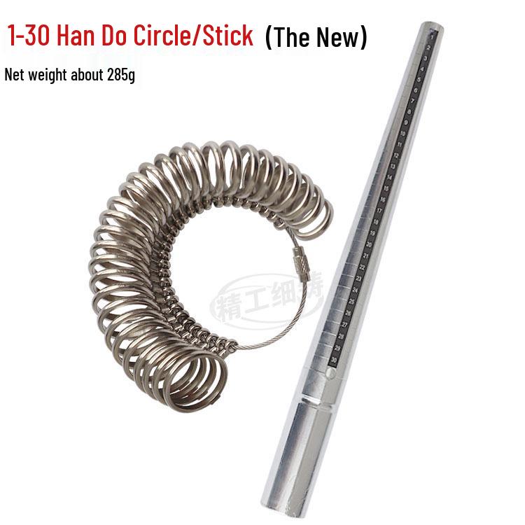 Metall Ringgrößenmesser Set: 4-in-1 Fingerring-Messwerkzeug