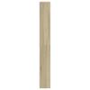 Shoe Cabinet with 4 Doors Sonoma Oak Finish 80 x 21 x 163.5 cm