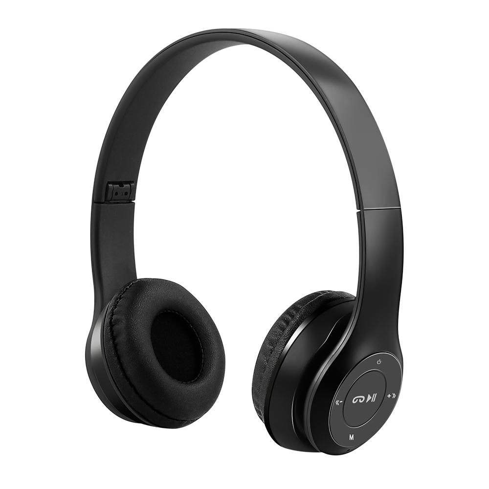 Bluetooth 5.0 Headsets Trådløse Spillhodetelefoner Dobbelmodus Trådløse Øretelefoner Støyreduksjon Musikkhodetelefoner Støtter SD-kort med Mikrofon