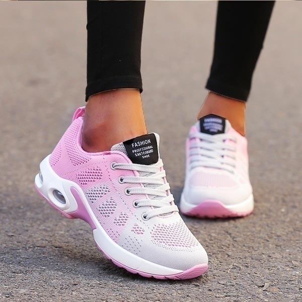 Fashion Large Size Summer Air Cushion Sport Shoes Women Sneakers White Sports Shoes Womens Running Shoes Lady Snickers Female GME-0093