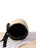 Round Cylinder Woven Handheld Bag: Versatile Summer Beach & Casual Women's Accessory