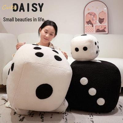 Interactive Fun Dice Throw Pillow - Creative Office Toy & Gift