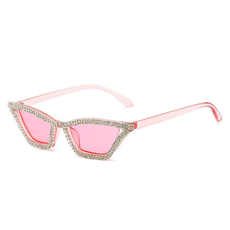 1PC Rhinestone Sunglasses Party Glasses Cat Eye Sunglasses Cat Eye Glasses Eyewear for Women Men Bar Sunglasses