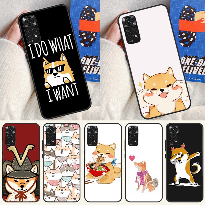 Cute Shiba Inu Case For Xiaomi Redmi Note 13 12 Pro 14 11 9 10 9S 10S 11S 12S Redmi 14C 13C 10C 12C Cover