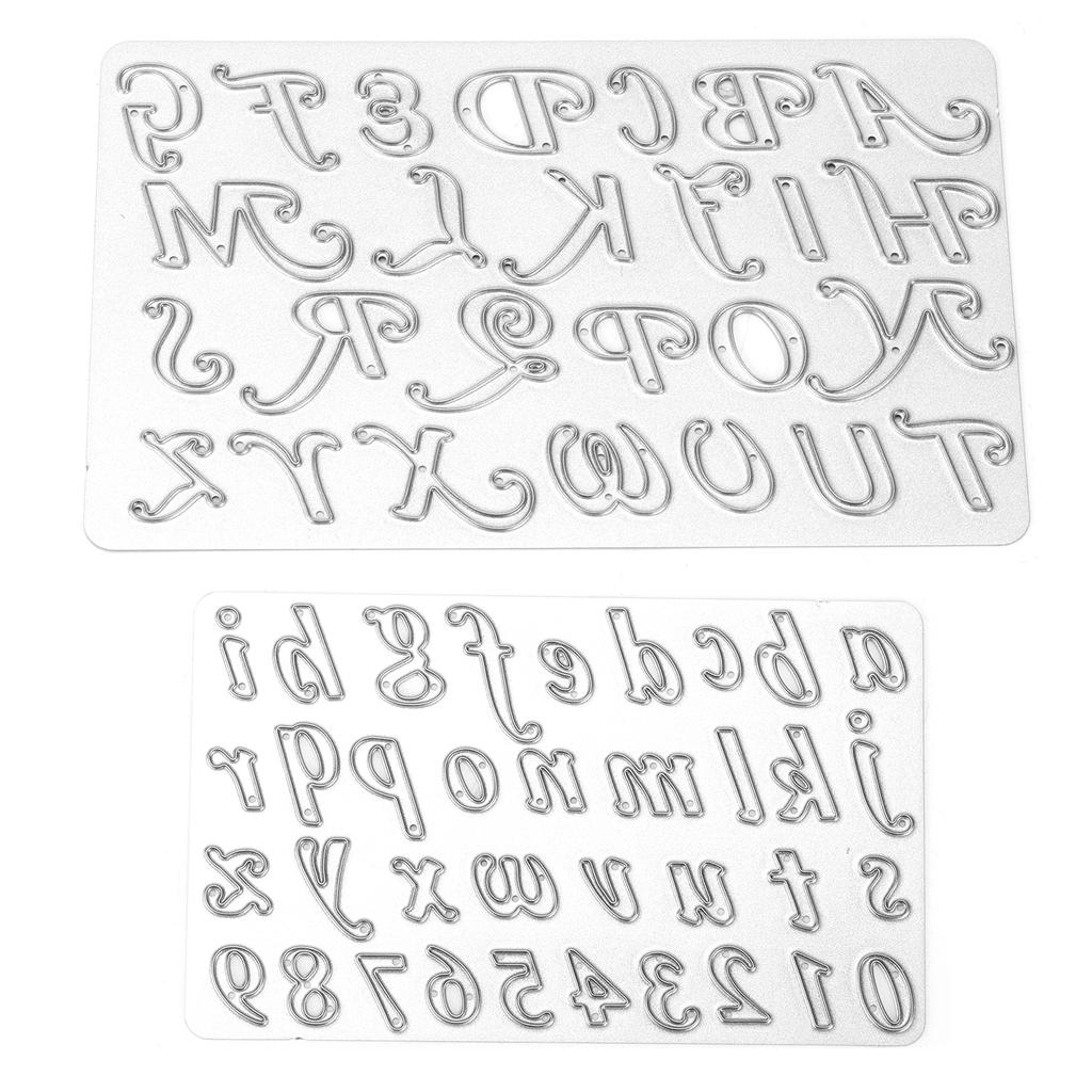 2 stücke Stanzungen Carbon Stahl Buchstaben Form Scrapbooking Schneiden Form für Handwerk Fotoalbum