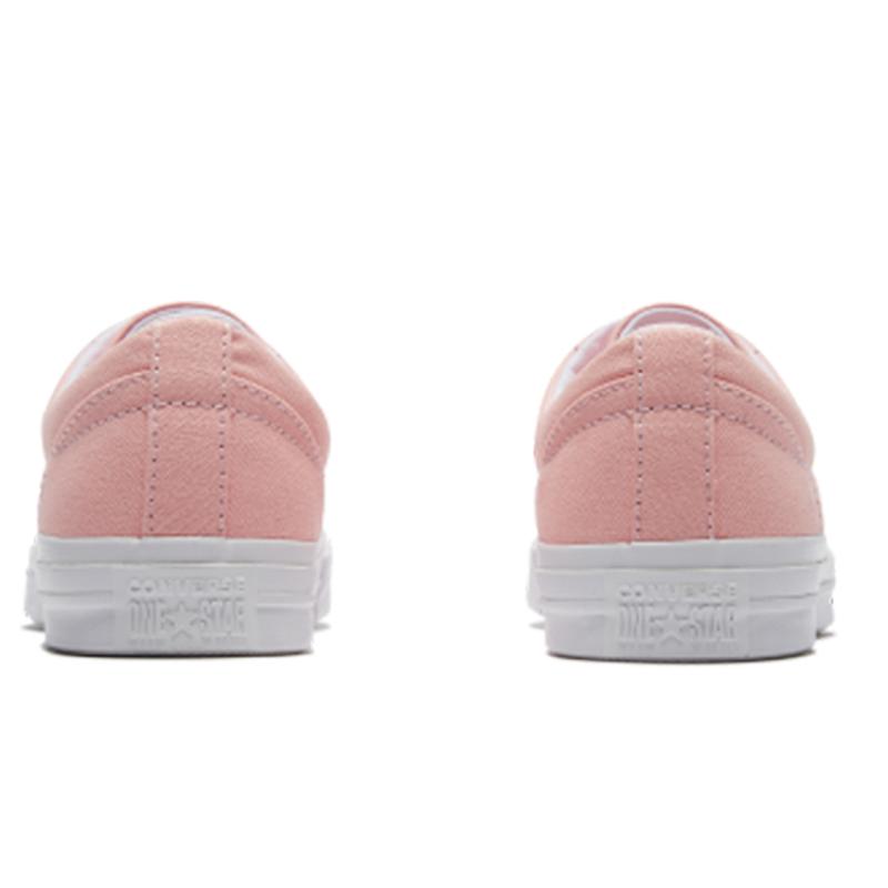 Converse One Star Classic Versatile Non-slip Wear-resistant Lightweight Low-top canvas shoes Women's Pink White