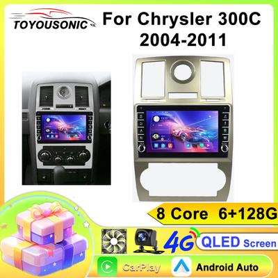 TOYOUSONIC 2 Din Android13 Pour Chrysler 300C 2004-2011 Autoradio Lecteur Multimédia Navigation GPS Autoradio Carplay Unité Principale