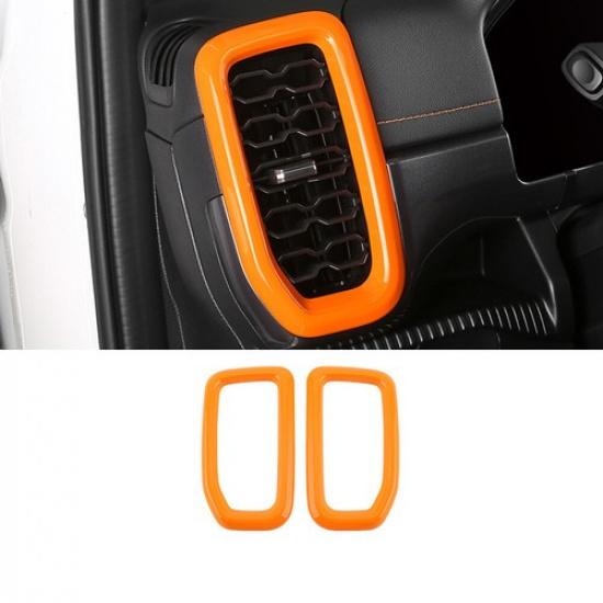 Console Side Outlet Vent Frame Cover 2* For Ford Ranger -2024 Bright Orange