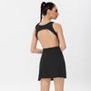 Womens Seamless Sport Dress With Cutout Back Built-in Bra Moisture-Wicking Running Gym Tennis