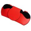 Solid Color Car Sunglasses Case PU Leather Sun Visor Storage Portable Car Glasses Box  Accessories
