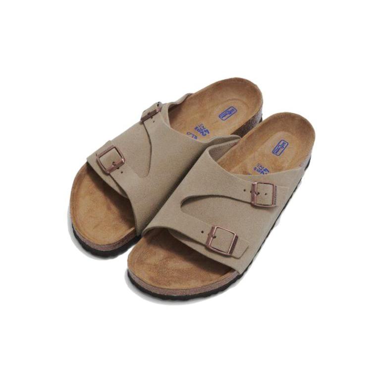 Birkenstock Zrich Soft Footbed Suede Leather 'Taupe' 1009532