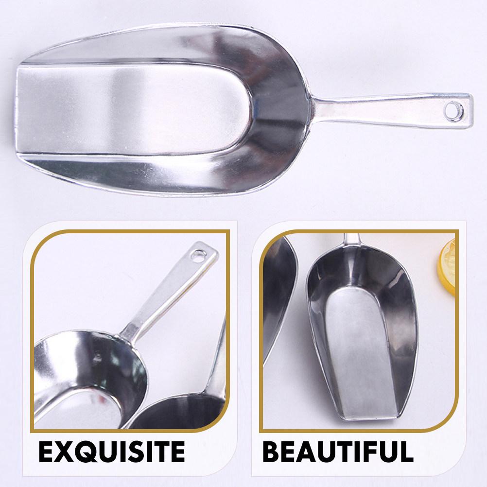Lopată pentru gheață din aliaj de aluminiu rezistentă, cu mâner confortabil, pentru cuburi de gheață, recipiente pentru depozitarea alimentelor, bar, restaurant, catering