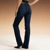 Women's Mid- Stretch Jeans Fashion Straight Leg Denim Pants With Pockets