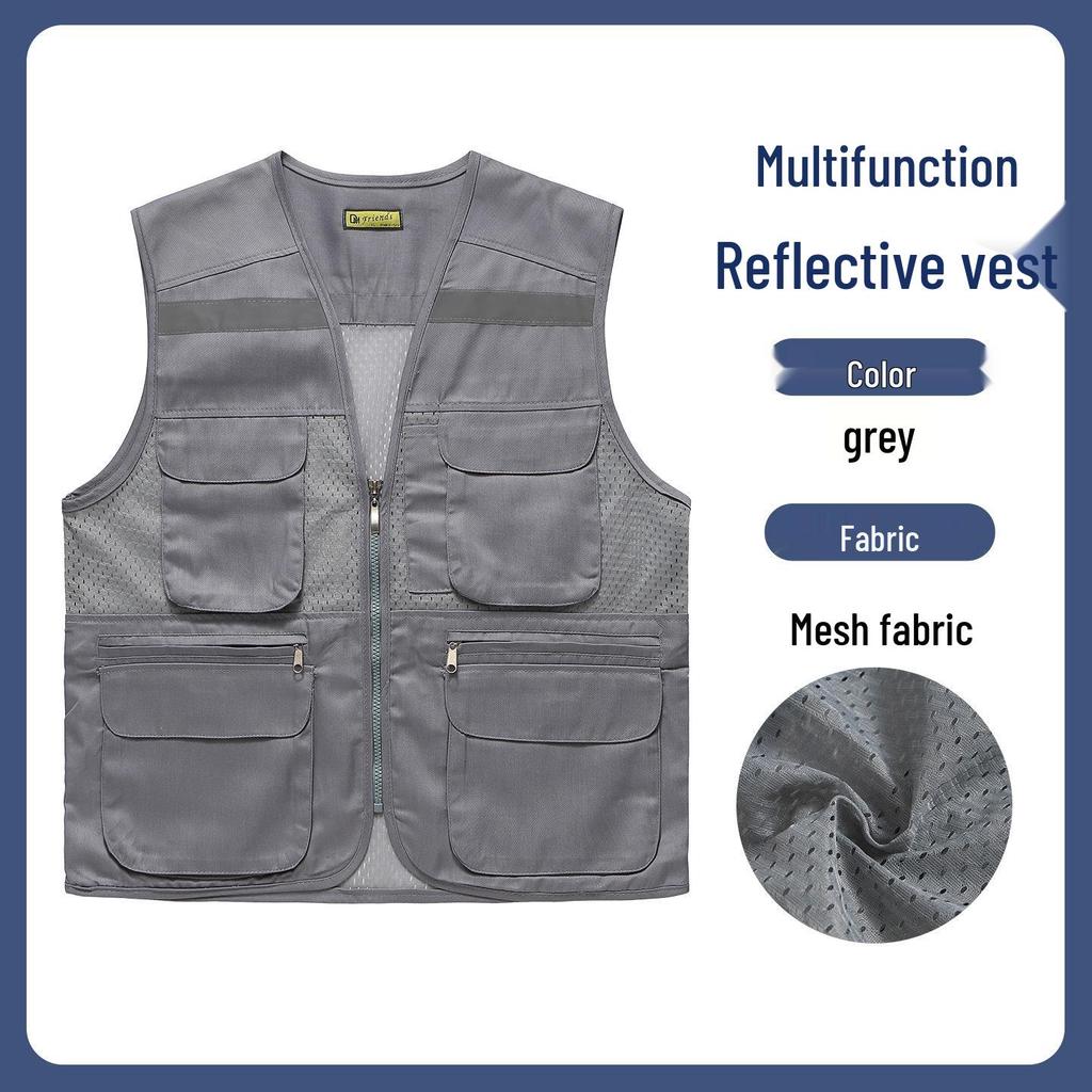Reflective Mesh Breathable Safety Workwear for Food Delivery and Designated Drivers