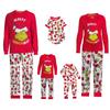 Conjunto de pijama familiar con estampado navideño, ropa para el hogar, conjunto familiar, conjunto de pantalón y camiseta de manga larga
