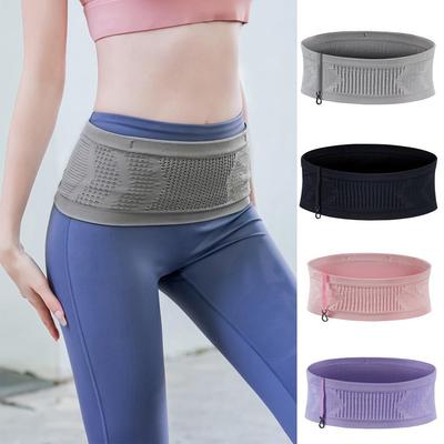 Seamless Breathable Waist Trainer & Phone Storage Belt for Outdoor Sports & Yoga