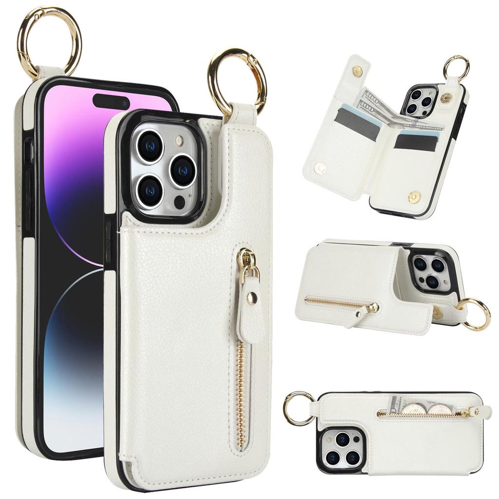 Multi-functional Leather Wallet Case for iPhone 16E & Apple 14 PROMAX
