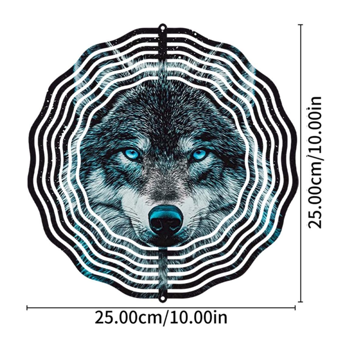 

Волк Флюгер 3D Металлический Колокольчик Ветра для Сада Патио Уличного Декора Праздничный Подарок на Хэллоуин День Благодарения Рождество 01A