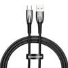 Durable Flexible Fast Charging Cable USBA USBC 100W 1m Black