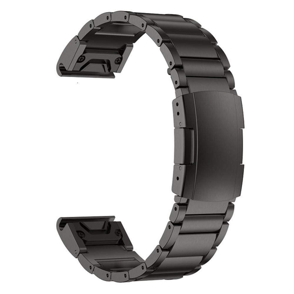 For Garmin Tactix 7 Pro/Fenix 7X/Fenix 6X Pro 3 Beads Titanium Steel Wrist Band 26mm Universal Quick Release Replacement Watch Strap