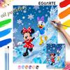 Ice Skating Painting By Numbers Kit Hand Painting Home Decor