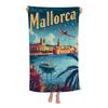 Reise Mallorca Mikrofaser Strandtuch Saugfähig Schnelltrocknend Weich Yoga Schwimmen Resort Bergsteigen Handtuch
