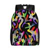 Graffiti Wild Swirl Anime Backpack  Boy Girl Polyester College Backpacks Print Style School Bags Rucksack