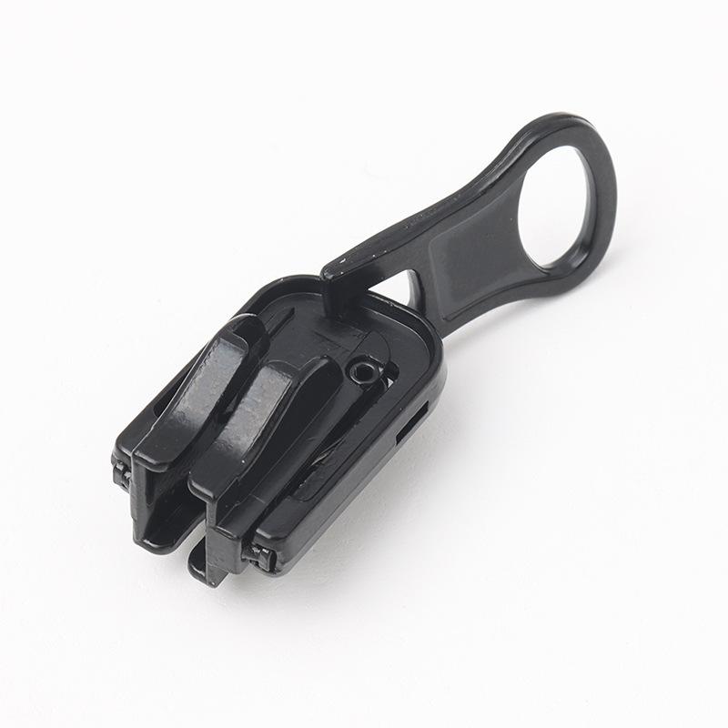 No. 5 And No. 8 Resin Zipper Accessories Metal Slider Head Down Jacket Cotton Coat Long Pull Lock Head High-End Luggage Zipper Head