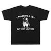 I Tolerate A Lot But Not Lactose Cow Funny Meme Tshirt Men Women Casual Vintage Streetwear Oversized Short Sleeve Tshirts Tops