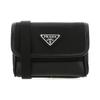Prada Re-Nylon Trekantet Logo Nylon Skulder Crossbody Taske Herretasker Sort 2ZT0222DMH -F0002