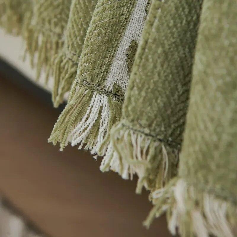 Chenille Sofa Cover Cloth Towel All Season Universal Minimalist Sofa Cushion Anti Slip and Anti Cat Scratch Sofa Cover