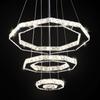 Modern LED Chandelier for Home Iron Ball Crystal Long Shape Decorative Pendant Lights Lighting Function for Living Room Hotel