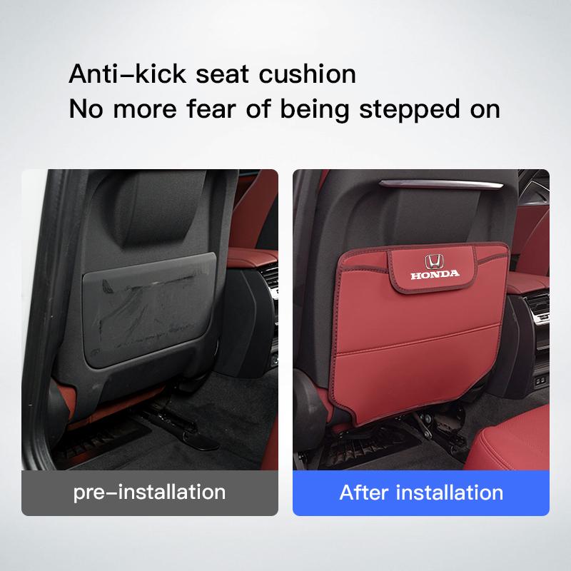 Car Seat Protection Pad Seat Anti-kick Mat For Honda Civic Accord Crosstour Spirior Odyssey Avancier UR-V Sienna Elysion CR-Z JS1