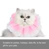 Cute Lace Bowknot Pet Saliva Towels Neckerchief Collar Drool Bibs With Bell Decoration for Dog Cat