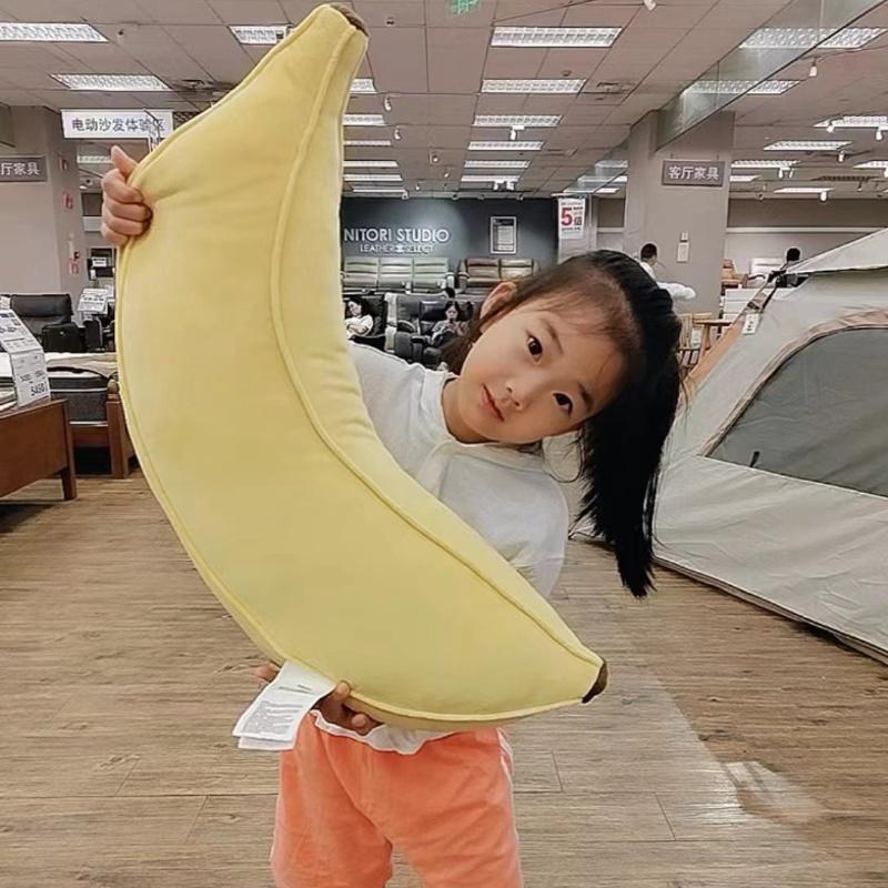 

INS Creative Banana Plush Pillow Kawaii Sofa Cushion Baby Toy Cute Plush Doll Children Fruit Toys Children Kid Gift 50cm
