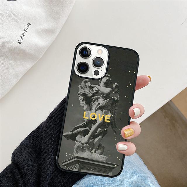 

Грецька Естетика Гіпсова статуя Чохол для телефону Для iPhone 17 Air 15 16 Чохол 11 13 14 Pro Max 12 Plus Max Fundas iPhone 14plus