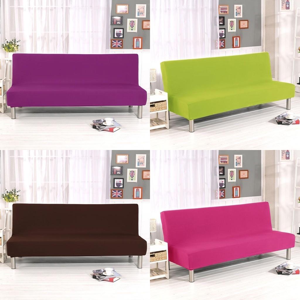 Luxurious Solid Sofa Bed Cover With Elastic Fabric For Ultimate Comfort And Protection