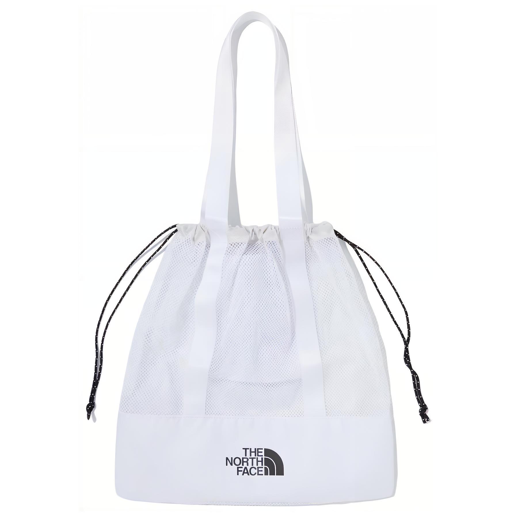 The North Face Letter Print Drawstring Closure Tote Bag Shoulder Bag Outdoor Bag Unisex bags White NN2PQ17K White
