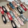 2025 Spring and Autumn New Fashion Versatile Korean Small Single Shoes Versatile Square Head Bow Grandma Shoes Soft Leather