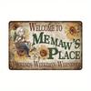 Retro Metal Tin Sign Farmhouse Wall Art Living Room Balcony Decor