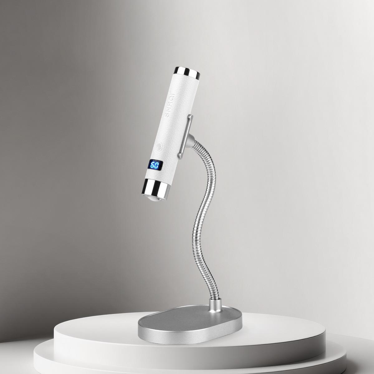 Портативная аккумуляторная лампа для ногтей с ИИ-сенсором - Автоматическая ручная терапевтическая лампа с дисплеем