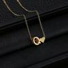 Trendy Heart-Shaped Alphabet Pendant Necklace