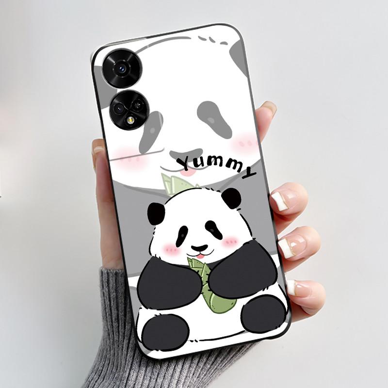 For TCL 50 5G T613K Case Cute Cat Cartoon Astronaut Black Silicone Soft Phone Cover for TCL 50 XE NxtPaper TCL50 50XE 5G Bumper