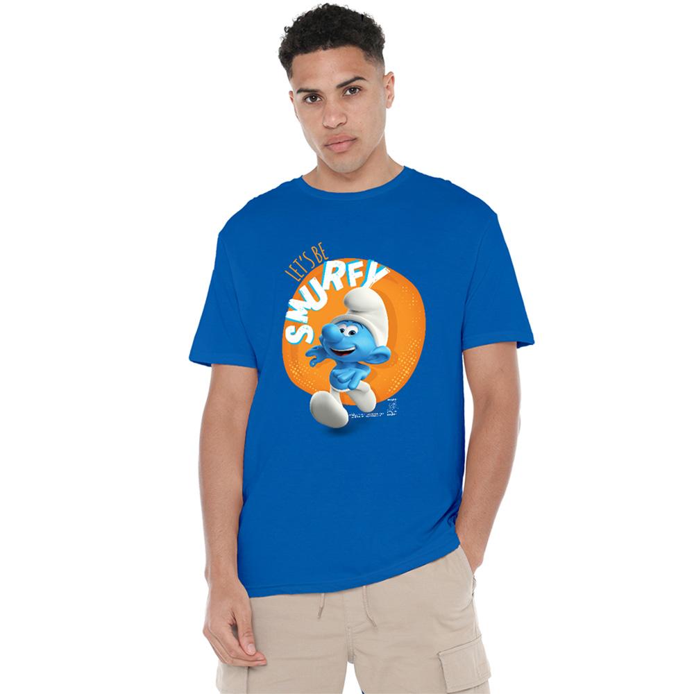 The Smurfs Unisex Adult LetÂ´S Be Smurfy T-Shirt