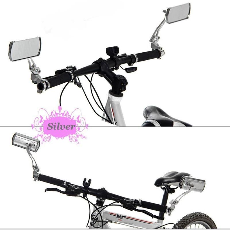 1 Pair Foldable Bicycle Rearview Mirror Aluminum Alloy Adjustable Mountain Road Bike Handlebar