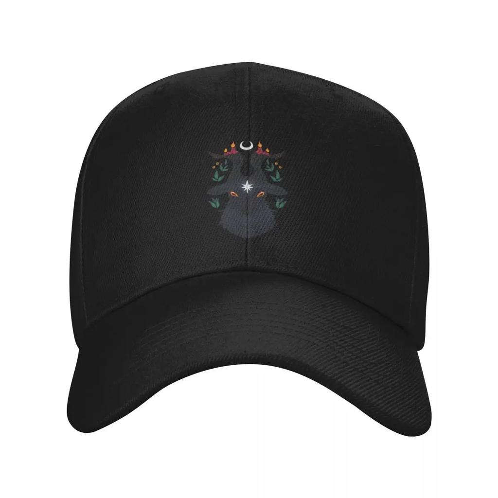 New Yule Goat Baseball Cap Black Anime Hat Hood Trucker Hat Womens Beach Visor Unisexs