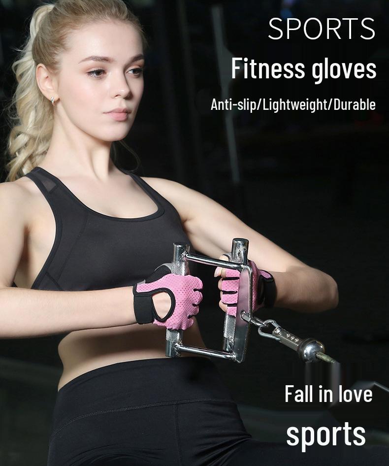 Unisex Breathable Half-Finger Fitness & Cycling Gloves - Thin, Anti-Callus for Summer Sports, Weightlifting, Pull-Ups, and Driving.