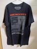 Camiseta de Manga Curta Preta Nine Inch Nails Band Add Violence Vtg S5XL Unissex