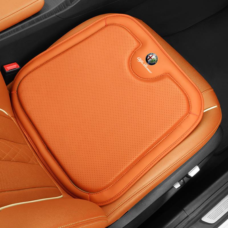 RAYT5 1pc New Style Car Seat Cushion Cover Back Waist Protective For Alfa Romeo Giulia Stelvio Giulietta 156 159 147 Mito Tonale Brer