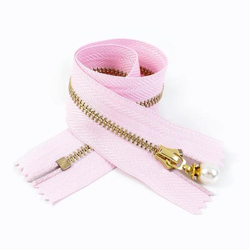 5 Piezas Cremalleras Metálicas Meetee #3 15/18/20/25/30cm Cierre de Cremallera de Extremo Cerrado para Coser Chaqueta Abrigo Decoración Reparación de Cremalleras Accesorios DIY